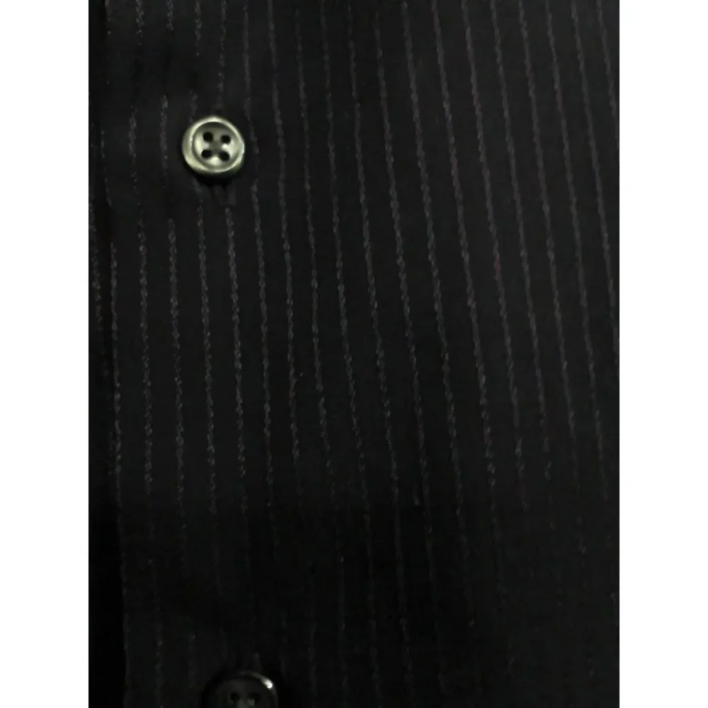 Van Heusen Men's Shirt Casual/Dress Long Sleeve Poly/Cotton Purple 15.5 (34/35) - Picture 13 of 16